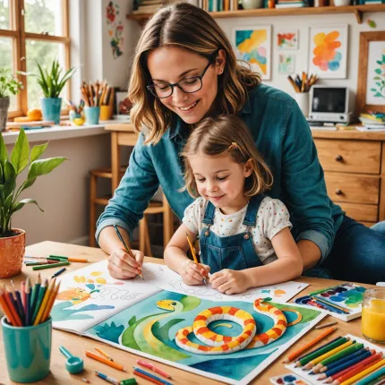 Искусство рисования: как творческий процесс объединяет поколения