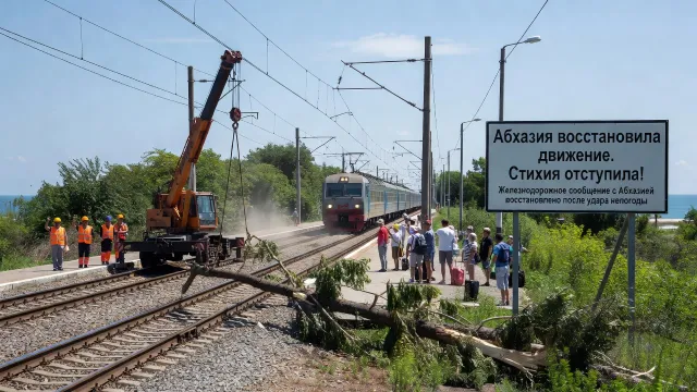 Абхазия восстановила движение. Стихия отступила!